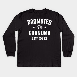 Funny Grandma 2023 Gift Idea Kids Long Sleeve T-Shirt